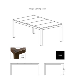 95 in. x 44 in. Lollo 4-Panel Table Base - Black