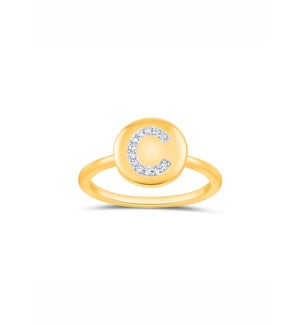 "C" Kiss of Individuality Ring