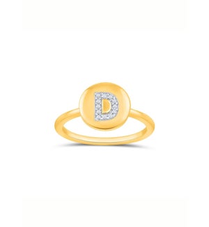 "D" Kiss of Individuality Ring