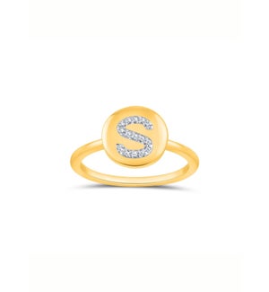 "S" Kiss of Individuality Ring