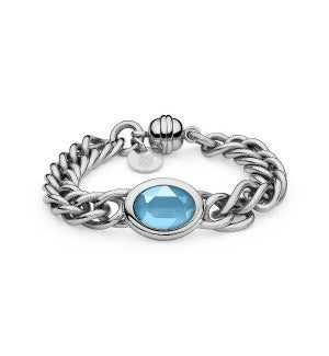 Bracelet TIVOLA big (S/P) azure blue ca. 190mm