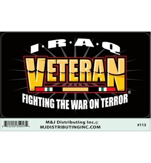 Veteran Iraq Sticker