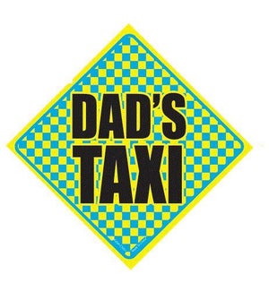 Dads Taxi Window Cling
