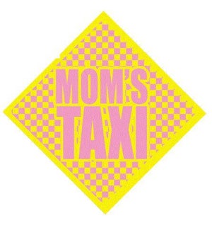 Moms Taxi Window Cling