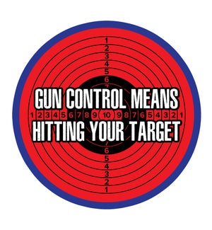 Gun Control means Hitting your Target Square 3 packGeneric UPC 424511365630