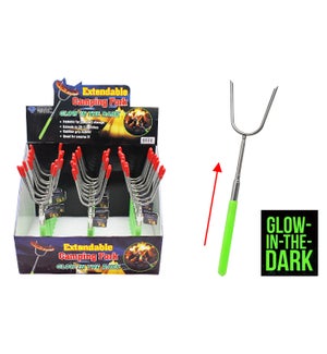 Glow-in-the-Dark Extendable Camping Fork 24DP