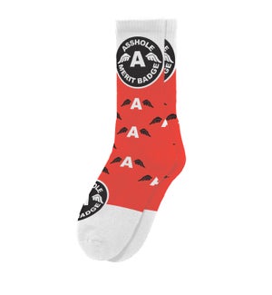 Asshole Merit Badge Socks Generic UPC 789219691796