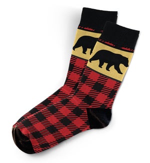 Black and Red Plaid Socks Generic UPC 789219691796