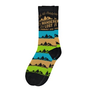 Not all Wander Are Lost Socks Generic UPC789219691796