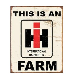 I H Farm Metal Sign