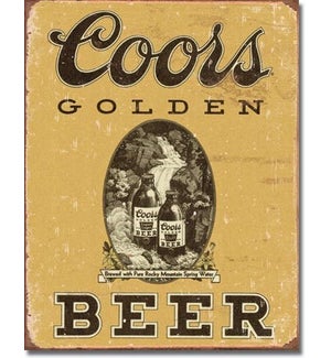 COORS Golden Vintage Tin Sign