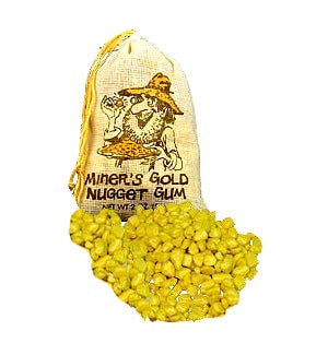 Miners Gold Nugget Gum
