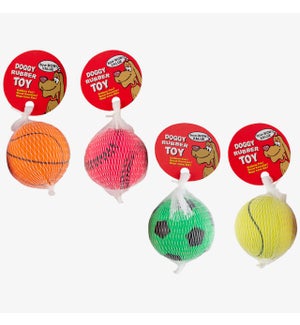 Dog toys sports ball 2.5 in asst