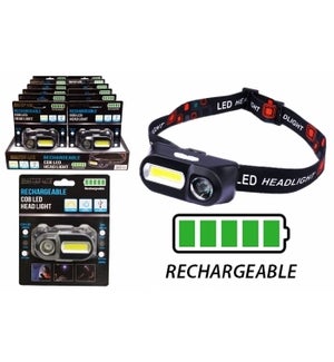 Rechargeable COB LED Headlamp 12DP