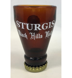 Sturgis Beer Bottle Shape with Bottle Cap Bottom Shot Glass
