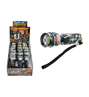 COB LED Flashlight with Laser Camo