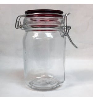Stash Jar with red lid