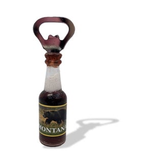 Small Custom Label Beer Shape Bottle Opener Magnet