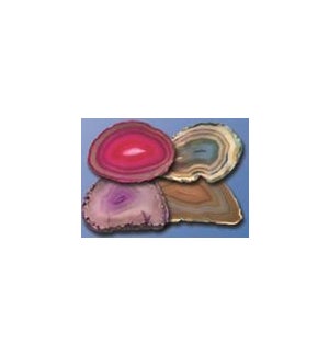 Agate Slices-Brazilian Agate thin polished pieces 50 DP