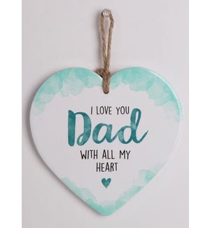 I Love You DAD Heart
