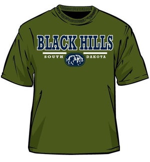 Black Hills Tee- Military Green Rockwell- S