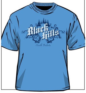 Black Hills Tee- Carolina Blue Kingdom- S
