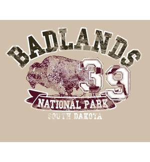Badlands Tee- Campus Sand- S