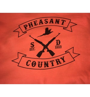 SD Guns Crossing Safety Orange Pheasant Long Sleeve-L