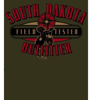 SD Pheasant Outfitter Green Tee M