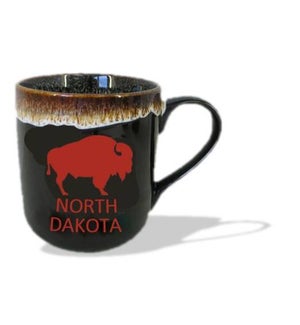 ND Brown Stoneware Buffalo Mug