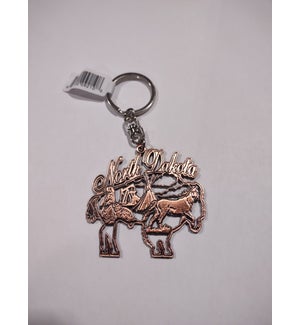 ND Cut-Out Shape Metal Key Ring