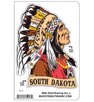 Indian Head South Dakota Sticker