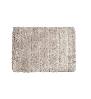 Luxe Ribbed Memory Foam Bath Mat Taupe