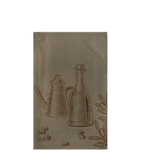 Oil and Vinegar Single Kitchen Towel Brown