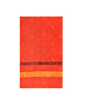 Jacquard Vine Single Kitchen Towel Burnt Orange