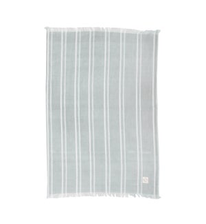 Indie Stripe Single Kitchen Towel Dusty Aqua