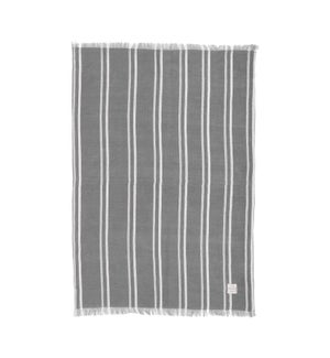 Indie Stripe Single Kitchen Towel Grey