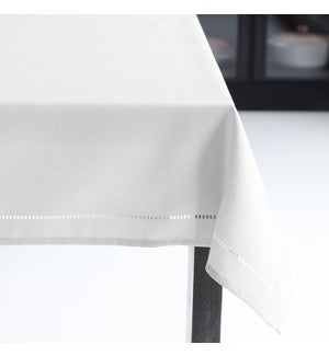 Hemstitch Table Cloth 52x70 White