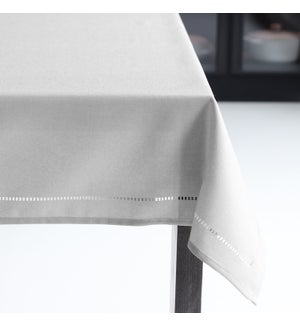 Hemstitch Table Cloth 52x70 Light Grey