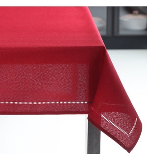 Hemstitch Table Cloth 60x90 Red