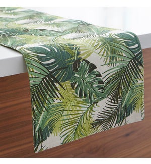 Palm Leaf Table Runner Green
