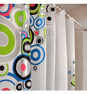 Circles Shower Curtain Multi