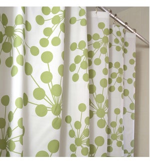 Bud Shower Curtain Green