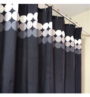 Verge Shower Curtain Black