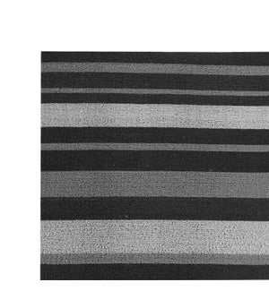 Grey Stripe Vinyl Floor Mat Multi