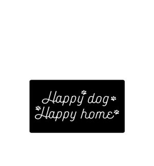 Happy Dog Happy Home Washable Accent Pet Mat Black