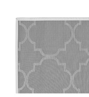 Panama Tile Vinyl Floor Mat Grey 20 x 34