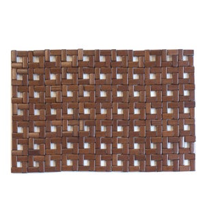 Squares Bamboo Placemat Brown