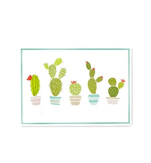 Cactus Club Cork Backed Placemat Set Of 4 Green