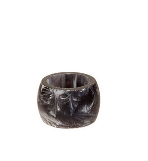 Carrara Napkin Ring Black